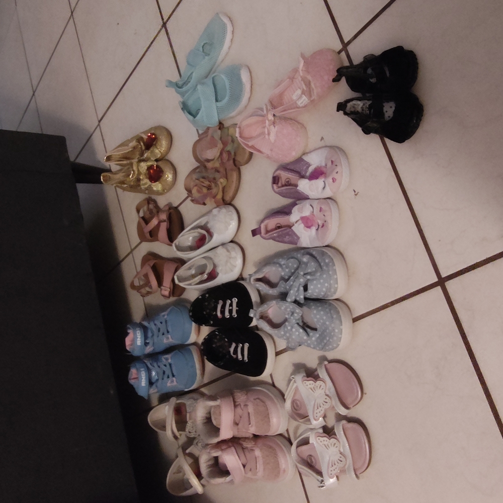 Kids Pink and White Shoes